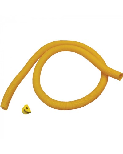 Гофротруба 80 мм для кабельного спуска, с разрезом, 3 метра, желтая LANMASTER (LAN-OT-TUBE-80) в Стерлитамаке Аксессуары для лотков Pintop.ru