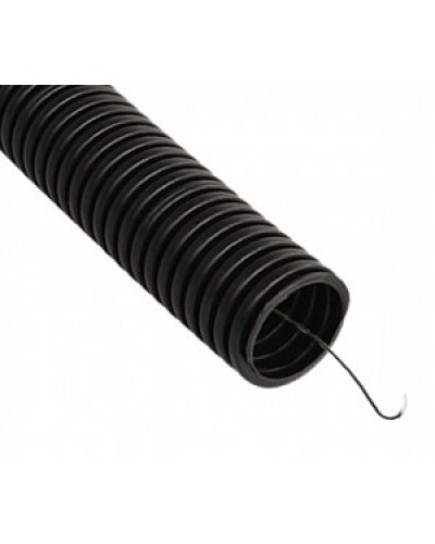Труба гофрированная ПВХ легкая 350 Н черная с/з д40 (15 м/960 м уп/пал) Промрукав (PR01.0089) в Стерлитамаке Труба гофрированная Pintop.ru