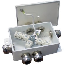 Коробка монтажная огнестойкая Гефест КМ-О (10к)-IP66-d, шесть вводов