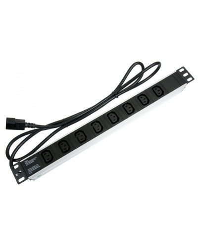 Блок на 8 розеток IEC 320 горизонтальный для 19 шкафов Cabeus (PDU-8I-2IEC) в Стерлитамаке Блоки розеток Pintop.ru