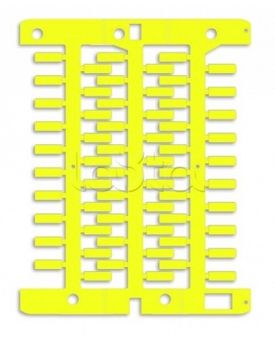 Маркировка для провода, жесткая, для трубочек. 4х23мм. Желтая DKC NUT23Y в Стерлитамаке Крепежные изделия Pintop.ru