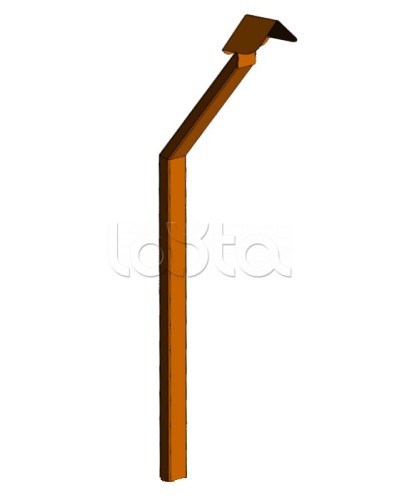 Стойка кнопки выхода Аякс наклонная исп.02 (в землю), оранжевая Магнито-контакт в Стерлитамаке Дополнительное оборудование для ОПС Pintop.ru