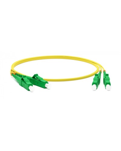 Патч-корд волоконно-оптический одномодовый SM 9/125 (OS2), LC/APC-LC/APC, duplex, LSZH, 5 м Hyperline FC-D2-9-LC/AR-LC/AR-H-5M-LSZH-YL в Стерлитамаке Патч-корды оптические Pintop.ru