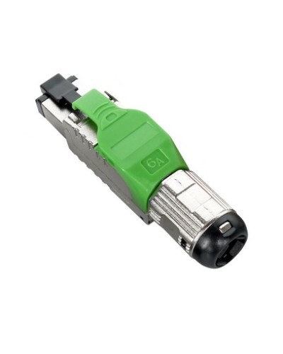 Разъем полевой оконцовки RJ-45 8P8C Hyperline PLUE-8P8C-S-C6A-SH-GN в Стерлитамаке Коннекторы и разъемы Pintop.ru