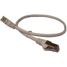 Патч-корд RJ45 - RJ45, 4 пары, FTP, категория 6, 0.5 м, серый LANMASTER LAN6-S45-45-0.5-GY
