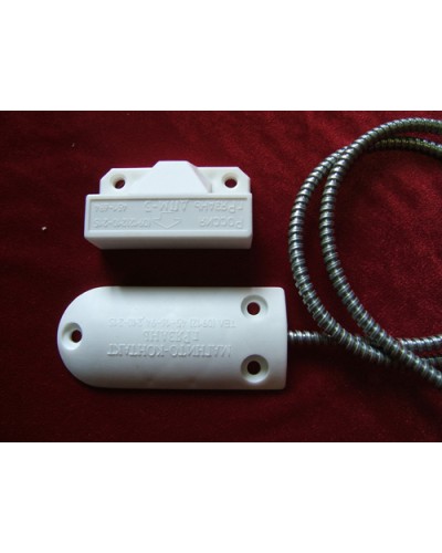 Датчик положения магнитогерконовый Магнито-Контакт ДПМ-3 исп. 07 (металлорукав из оцинкованной стали) в Стерлитамаке Извещатели охранные Pintop.ru